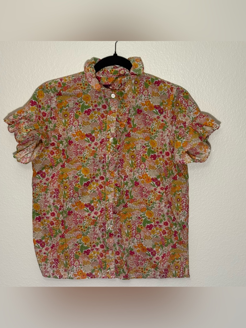 J. Crew Short-sleeve cottage top in Liberty® Margaret Annie fabric 00